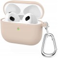 ETUI SILIKONOWE DO APPLE AIRPODS 3 COVER CASE KARABIŃCZYK - PINK SAND