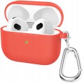 ETUI SILIKONOWE DO APPLE AIRPODS PRO 1 COVER CASE KARABIŃCZYK - RED