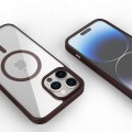 ETUI DO IPHONE 12 PRO MAX PRZEŹROCZYSTE MAGNETYCZNE DO MAGSAFE | BORDOWY