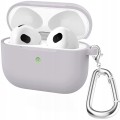 ETUI SILIKONOWE DO APPLE AIRPODS PRO 1 COVER CASE KARABIŃCZYK - LAVENDER