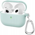 ETUI SILIKONOWE DO APPLE AIRPODS PRO 1 COVER CASE KARABIŃCZYK - LIGHT GREEN
