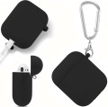 ETUI SILIKONOWE DO APPLE AIRPODS 1/2 COVER CASE KARABIŃCZYK - BLACK