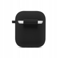 ETUI SILIKONOWE DO APPLE AIRPODS 1/2 COVER CASE KARABIŃCZYK - BLACK