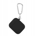 ETUI SILIKONOWE DO APPLE AIRPODS 1/2 COVER CASE KARABIŃCZYK - BLACK