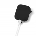 ETUI SILIKONOWE DO APPLE AIRPODS 1/2 COVER CASE KARABIŃCZYK - BLACK