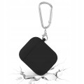 ETUI SILIKONOWE DO APPLE AIRPODS 1/2 COVER CASE KARABIŃCZYK - BLACK