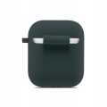 ETUI SILIKONOWE DO APPLE AIRPODS 1/2 COVER CASE KARABIŃCZYK - OLIVE GREEN
