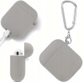 ETUI SILIKONOWE DO APPLE AIRPODS 1/2 COVER CASE KARABIŃCZYK - DARK GRAY