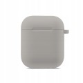 ETUI SILIKONOWE DO APPLE AIRPODS 1/2 COVER CASE KARABIŃCZYK - DARK GRAY