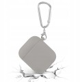 ETUI SILIKONOWE DO APPLE AIRPODS 1/2 COVER CASE KARABIŃCZYK - DARK GRAY