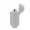 ETUI SILIKONOWE DO APPLE AIRPODS 1/2 COVER CASE KARABIŃCZYK - LIGHT GRAY
