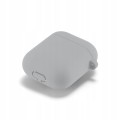 ETUI SILIKONOWE DO APPLE AIRPODS 1/2 COVER CASE KARABIŃCZYK - LIGHT GRAY