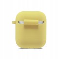 ETUI SILIKONOWE DO APPLE AIRPODS 1/2 COVER CASE KARABIŃCZYK - YELLOW