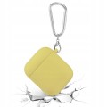 ETUI SILIKONOWE DO APPLE AIRPODS 1/2 COVER CASE KARABIŃCZYK - YELLOW