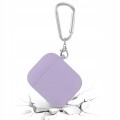 ETUI SILIKONOWE DO APPLE AIRPODS 1/2 COVER CASE KARABIŃCZYK - PURPLE