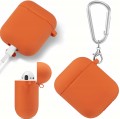 ETUI SILIKONOWE DO APPLE AIRPODS 1/2 COVER CASE KARABIŃCZYK - ORANGE