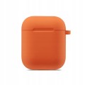 ETUI SILIKONOWE DO APPLE AIRPODS 1/2 COVER CASE KARABIŃCZYK - ORANGE