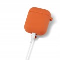 ETUI SILIKONOWE DO APPLE AIRPODS 1/2 COVER CASE KARABIŃCZYK - ORANGE