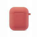 ETUI SILIKONOWE DO APPLE AIRPODS 1/2 COVER CASE KARABIŃCZYK - ROSE RED