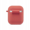 ETUI SILIKONOWE DO APPLE AIRPODS 1/2 COVER CASE KARABIŃCZYK - ROSE RED