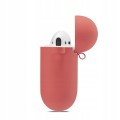 ETUI SILIKONOWE DO APPLE AIRPODS 1/2 COVER CASE KARABIŃCZYK - ROSE RED