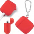 ETUI SILIKONOWE DO APPLE AIRPODS 1/2 COVER CASE KARABIŃCZYK - RED