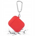 ETUI SILIKONOWE DO APPLE AIRPODS 1/2 COVER CASE KARABIŃCZYK - RED