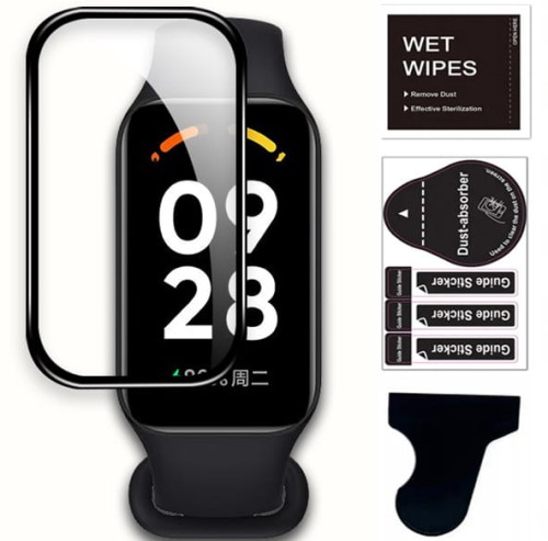 SZKŁO HYBRYDOWE 3D DO XIAOMI REDMI SMART BAND 2 / MI BAND 8 ACTIVE