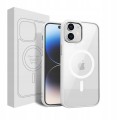 ETUI DO IPHONE 12 MINI PRZEŹROCZYSTE MAGNETYCZNE DO MAGSAFE | BIAŁY