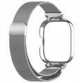 PASEK BRANSOLETA Z WBUDOWANYM ETUI DO XIAOMI REDMI WATCH 4 - SREBRNY