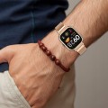 PASEK BRANSOLETA Z WBUDOWANYM ETUI DO XIAOMI REDMI WATCH 4 - SREBRNY