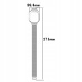 PASEK BRANSOLETA Z WBUDOWANYM ETUI DO XIAOMI REDMI WATCH 4 - CZARNY