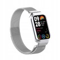 PASEK BRANSOLETA Z WBUDOWANYM ETUI DO XIAOMI MI BAND 8 PRO - SREBRNY