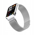 PASEK BRANSOLETA Z WBUDOWANYM ETUI DO XIAOMI MI BAND 8 PRO - SREBRNY