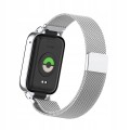 PASEK BRANSOLETA Z WBUDOWANYM ETUI DO XIAOMI MI BAND 8 PRO - SREBRNY