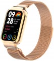 PASEK BRANSOLETA Z WBUDOWANYM ETUI DO XIAOMI MI BAND 8 PRO - RÓŻOWE ZŁOTO