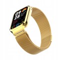 PASEK BRANSOLETA Z WBUDOWANYM ETUI DO XIAOMI MI BAND 8 PRO - ZŁOTY