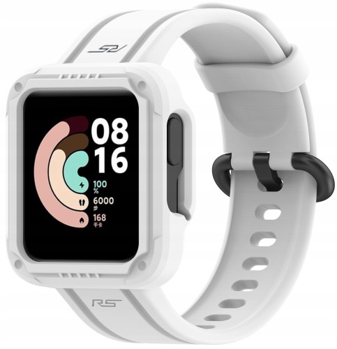 MOCNY PASEK Z ETUI DO XIAOMI REDMI WATCH 2 LITE / MI WATCH LITE - BIAŁY