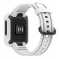 MOCNY PASEK Z ETUI DO XIAOMI REDMI WATCH 2 LITE / MI WATCH LITE - BIAŁY