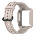 MOCNY PASEK Z ETUI DO XIAOMI REDMI WATCH 2 LITE / MI WATCH LITE - BEŻOWY