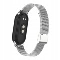 BRANSOLETA DO XIAOMI SMART MI BAND 8/9/10 WYGODNY PASEK - SREBRNY