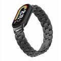 BRANSOLETA STALOWA DO XIAOMI SMART MI BAND 8/9/10 STYLOWY PASEK - CZARNY