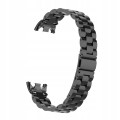 BRANSOLETA STALOWA DO XIAOMI SMART MI BAND 8/9/10 STYLOWY PASEK - CZARNY