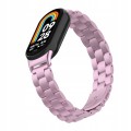BRANSOLETA STALOWA DO XIAOMI SMART MI BAND 8/9/10 STYLOWY PASEK - RÓŻOWY
