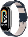 PASEK SKÓRZANY DO SMARTBAND XIAOMI MI BAND 8/9/10 SWYLOWA OPASKA - GRANATOWY