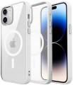 ETUI DO IPHONE 12 MINI PRZEŹROCZYSTE MAGNETYCZNE DO MAGSAFE | BIAŁY
