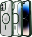 ETUI DO IPHONE 12 MINI PRZEŹROCZYSTE MAGNETYCZNE DO MAGSAFE | ZIELONY