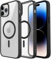  ETUI DO IPHONE 14 PRO PRZEŹROCZYSTE MAGNETYCZNE DO MAGSAFE | CZARNY