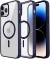 ETUI DO IPHONE 15 PRO PRZEŹROCZYSTE MAGNETYCZNE DO MAGSAFE | FIOLETOWY