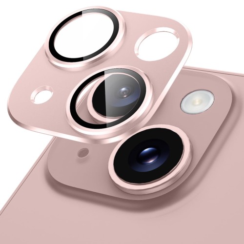 SZKŁO OSŁONA NA OBIEKTYW APARAT ALUMINIUM DO IPHONE 13/13 MINI - RÓŻOWY